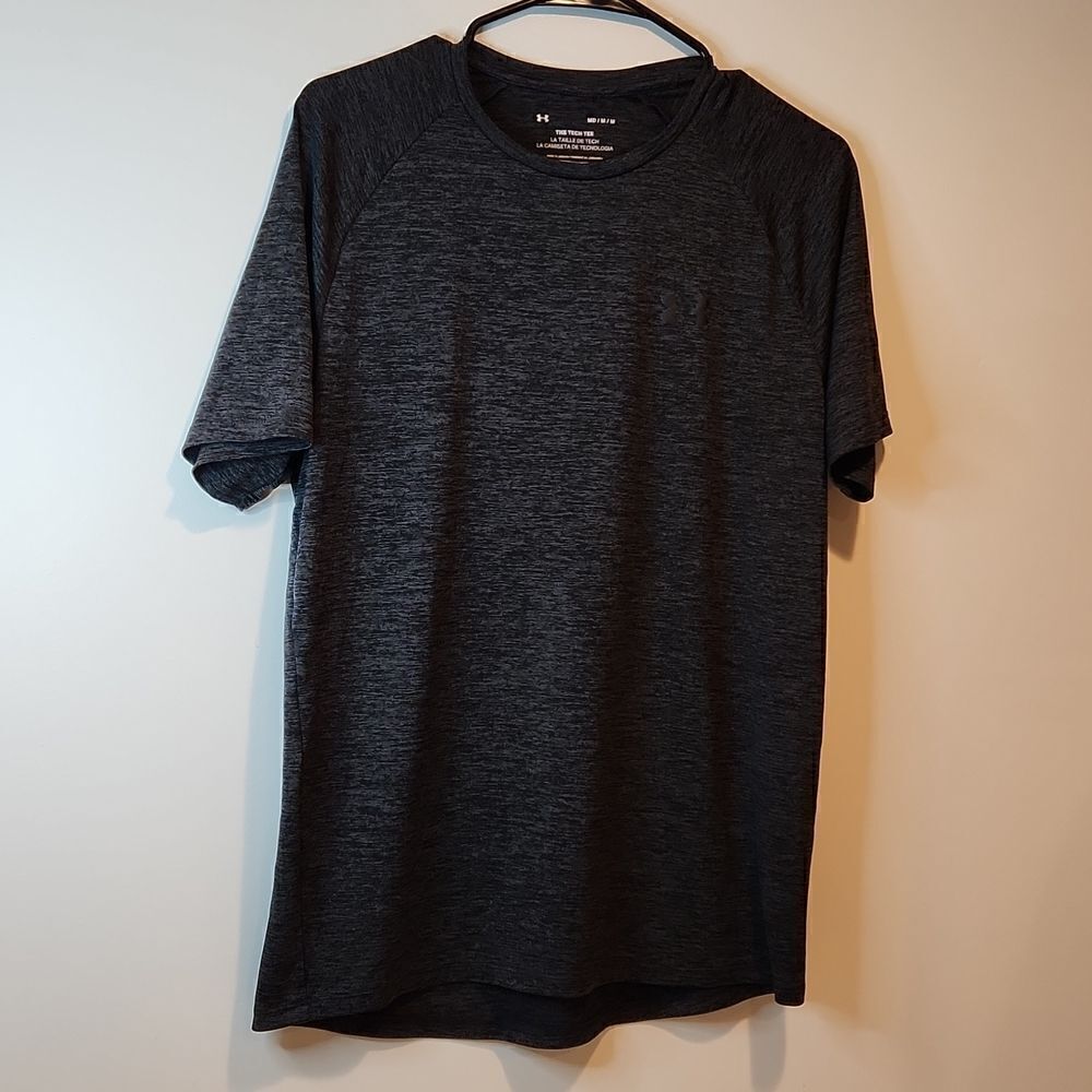 Under Armour The Tech Tee Women's T Shirt Size MD/M/M Charcoal Gray VERY NICE!! - Picture 2 of 7